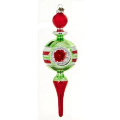 Raz Eric Cortina Vintage Finial Reflector Glass Christmas Ornament 4220231 -Raz Imports 4220231b 51173.1649261380