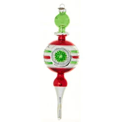 Raz Eric Cortina Vintage Finial Reflector Glass Christmas Ornament 4220231 -Raz Imports 4220231c 01087.1649261384