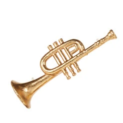 Raz 10.5" Trumpet Or French Horn Christmas Ornament 4316162 -Raz Imports 4316162a 87412.1683211267