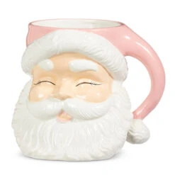 Raz 7.5" Or 8" Large Pink Santa Christmas Container Mug 5 Raz 7.5" Or 8" Large Pink Santa Christmas Container Mug -Raz Imports 4319035 32739.1683223228