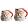 Raz 7.5" Or 8" Large Red Santa Mug Christmas Container