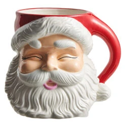 Raz 7.5" Or 8" Large Red Santa Mug Christmas Container -Raz Imports 4319200 54243.1690759310