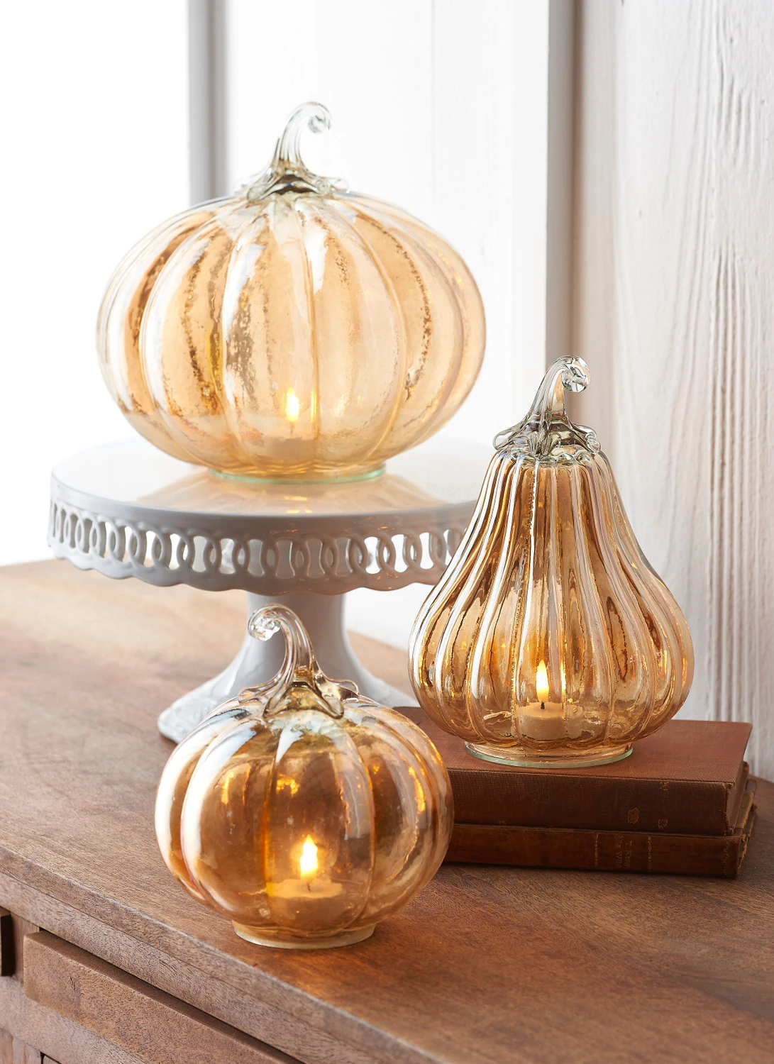 Raz Glass Pumpkins Fall Or Halloween Decoration 1 Raz Glass Pumpkins Fall Or Halloween Decoration