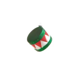 Raz 3.5" Red And Green Drum Glass Christmas Ornament 4322900 7 Raz 3.5" Red And Green Drum Glass Christmas Ornament 4322900 -Raz Imports 4322900b 70119.1684347375
