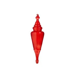 Raz 15.5" Large Red Finial Glass Christmas Ornament 4324500 6 Raz 15.5" Large Red Finial Glass Christmas Ornament 4324500 -Raz Imports 4324500a 39207.1684764100