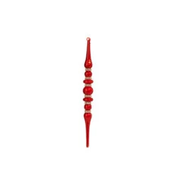 Raz 12" Large Red Jeweled Glass Finial Christmas Ornament 4324533 7 Raz 12" Large Red Jeweled Glass Finial Christmas Ornament 4324533 -Raz Imports 4324533b 39596.1684850386