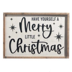 Raz Black And White Wooden Framed Christmas Signs -Raz Imports 4328046 61888.1690996747