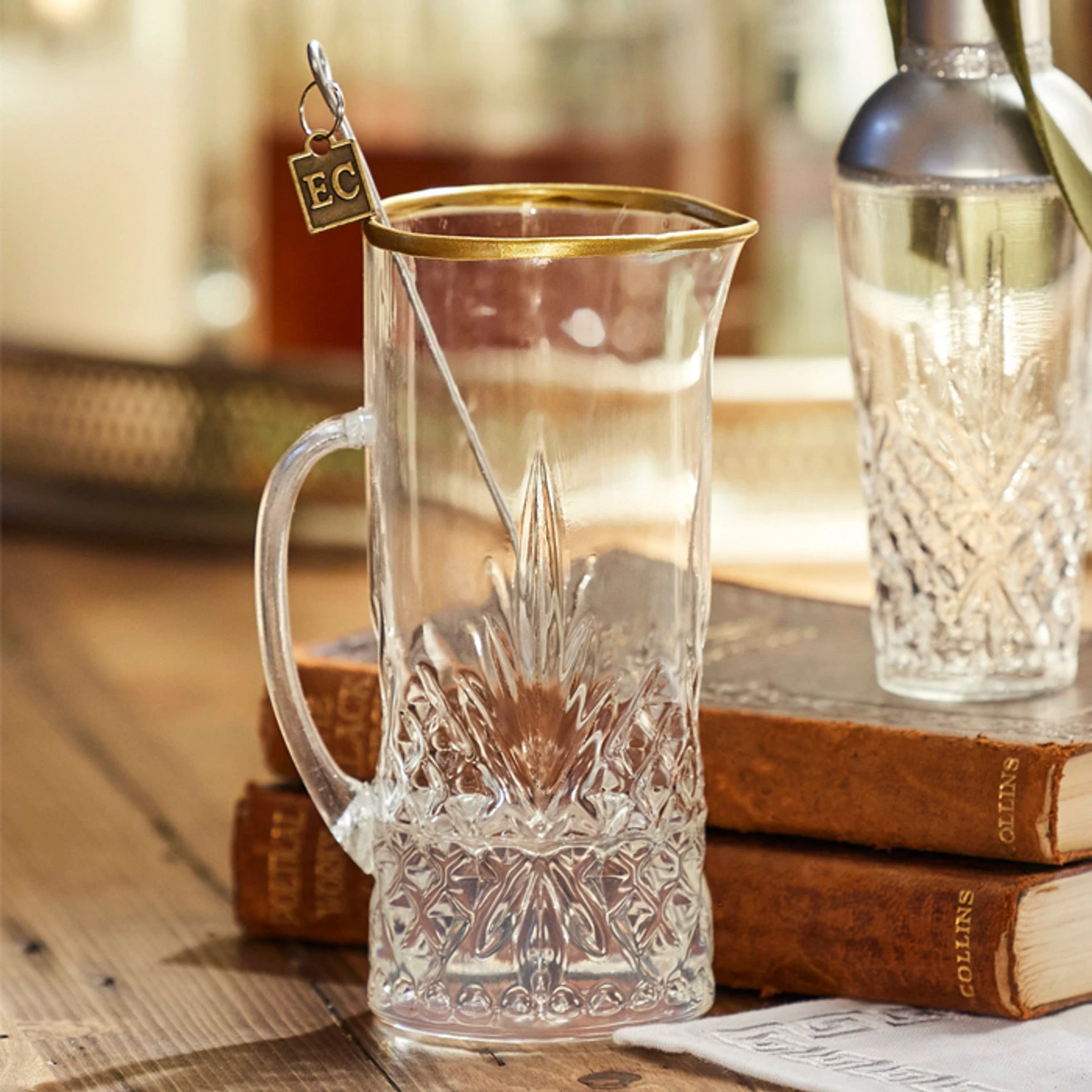 Raz Eric Cortina 6.25" Martini Pitcher Glass Christmas Ornament 4353136 1 Raz Eric Cortina 6.25" Martini Pitcher Glass Christmas Ornament 4353136