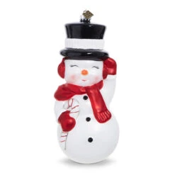 Raz 4.5" Or 8" Eric Cortina Snowman Blow Mold Glass Christmas Ornament 4253122 -Raz Imports 4353172 1 65911.1685630650