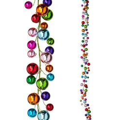 Raz 6' Multicolor Ball Christmas Garland G4202280 -Raz Imports G4202280 40662.1650986563