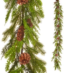 Raz 6' Evergreen And Pine Christmas Garland G4212945 -Raz Imports G4212945 36591.1651001349
