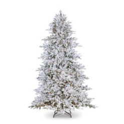 Raz 7.5' Snake Light Flocked Silverado Fir Christmas Tree T4152003 -Raz Imports T4152003 10099.1691526193