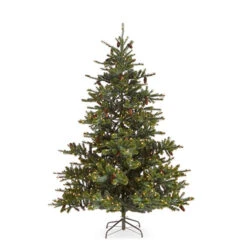 Raz 7.5' Forever Lit Green Big Sky Spruce Christmas Tree T4352009 -Raz Imports T4352009 1 73556.1686668711