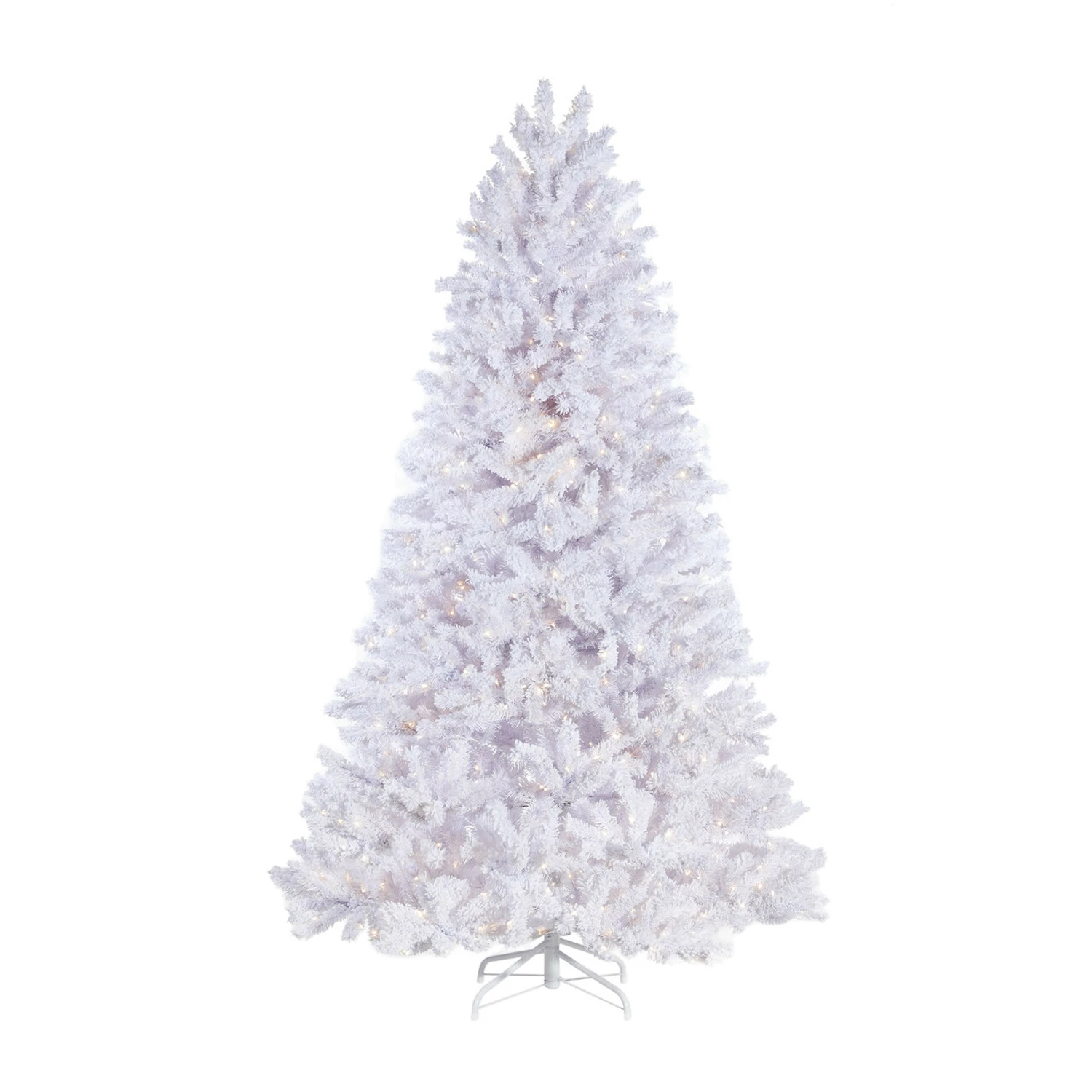 Raz 7.5' Snake Light Flocked White Tinsel Christmas Tree T4152011 2 Raz 7.5' Snake Light Flocked White Tinsel Christmas Tree T4152011 - Image 2