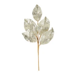 Raz 24" Silver Or Gold Beaded Metallic Leaf Christmas Spray F4106650 -Raz Imports apigdht44 30281.1646091922