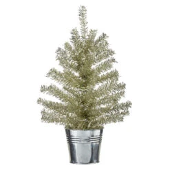 Raz Champagne Tinsel Tree In Galvanized Bucket Christmas Decoration 7 Raz Champagne Tinsel Tree In Galvanized Bucket Christmas Decoration -Raz Imports apijq5yxi 68117.1646091895