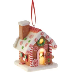 Raz 3.25" LED Lighted Claydough Gingerbread House Christmas Ornament 3815534 7 Raz 3.25" LED Lighted Claydough Gingerbread House Christmas Ornament 3815534 -Raz Imports apipa6o90 32364.1646091909