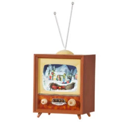 Raz 10" Animated Musical Television Christmas Decoration 3516162 8 Raz 10" Animated Musical Television Christmas Decoration 3516162 -Raz Imports apipw5t6j 02845.1646091934