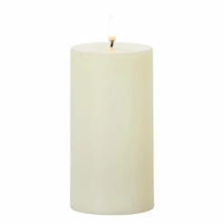 Uyuni 3" X 5", 7" Or 9" Ivory Flat Top Flicker Flame Pillar Candle -Raz Imports apiz2mlod 15041.1646091899