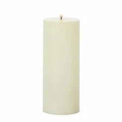 Uyuni 3" X 5", 7" Or 9" Ivory Flat Top Flicker Flame Pillar Candle -Raz Imports apizimo1k 81282.1646091901